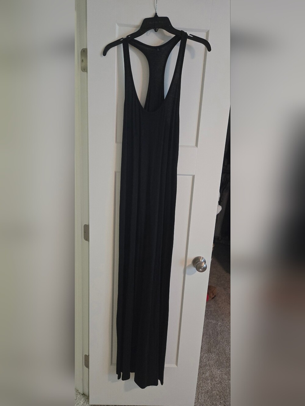 Black Jersey Maxi Dress